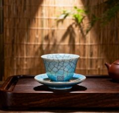 冰裂纹青瓷茶杯・茶席雅器
