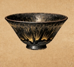 建阳兔毫盏茶杯 | 金毫天目釉 复古功夫茶具
