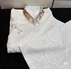 女士传统藏装民族风衬衫 黄色，粉色，紫色，白色 M,L,XL