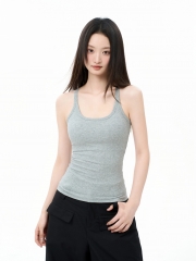 Women's Gray Padded Camisole - Summer Outerwear/In