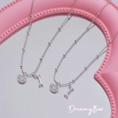DreamyBow ^ Puppy Bone ^ Runaway Princess Necklace