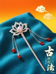 精品手作银发簪