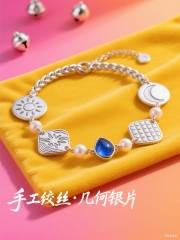 精品手作银手链