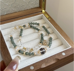 Green Phantom Crystal Bracelet Set
