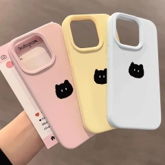 ins可爱黑猫咪高级 硅胶