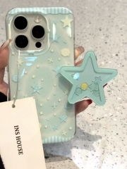 Ins Mint Green Star Phone Case