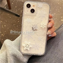 Winter Flowing Snowflake Mobile Phone Case, Unique