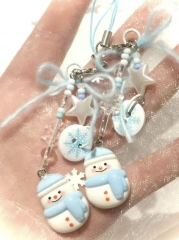 Winter Series: Cute Winter Snowflake Snowman Mobil
