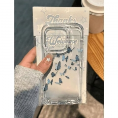 Flight Butterfly Transparent Phone Case, Soft Shel