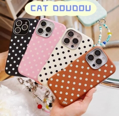 CAT DOUDOU原创设计[薄荷气泡]植绒壳适用苹果手机