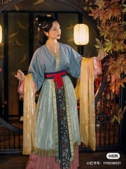 宋代汉服 红蓝粉紫绿黄 S-XXXL